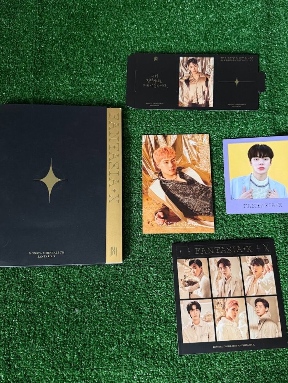 MONSTA X Fantasia X Ver 1 Album CD Photocard Standee Stickers Joohoney Minhyuk
